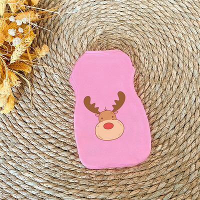 Šunų rūbai mažiems šunims Mieli marginti vasariniai augintiniai marškinėliai šuniukas šuniukas, katės liemenė, medvilniniai marškinėliai, mopso drabužiai, kostiumai