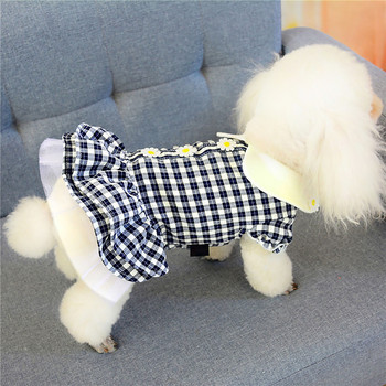 Ένδυση και αξεσουάρ για γάτες Μόδα χαριτωμένη φούστα με τύπωμα κατοικίδιων ζώων Αναπνεύσιμη καλοκαιρινή άνετη μπλούζα για σκύλους Χαριτωμένα ρούχα για σκύλους για το καλοκαίρι