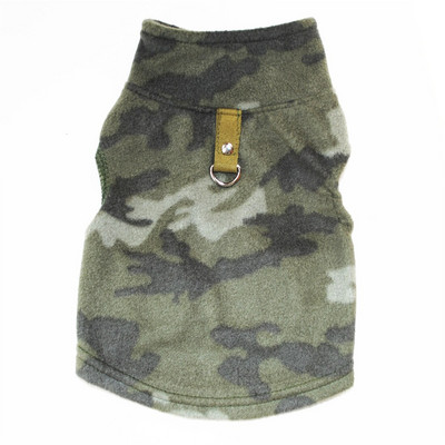 Ζεστό Fleece Ρούχα για σκύλους για φθινόπωρο Χειμερινό Παχύ γιλέκο Μπλουζάκι για σκύλους Μικρά μεσαία μπλουζάκια Κοστούμια καρό μπουφάν με δαχτυλίδι πρόσφυσης