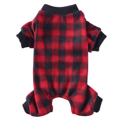 Koerte pidžaamad Talvised koerariided Prindi Soe Jumpsuits Mantel väikestele Koertele Kutsikas Koer Kass Chihuahua Pommeri riided Jumpsuits