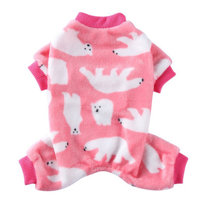 Koerte pidžaamad Talvised koerariided Prindi Soe Jumpsuits Mantel väikestele Koertele Kutsikas Koer Kass Chihuahua Pommeri riided Jumpsuits