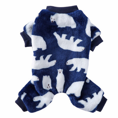 Koerte pidžaamad Talvised koerariided Prindi Soe Jumpsuits Mantel väikestele Koertele Kutsikas Koer Kass Chihuahua Pommeri riided Jumpsuits