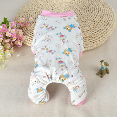 Koerte pidžaamad Talvised koerariided Prindi Soe Jumpsuits Mantel väikestele Koertele Kutsikas Koer Kass Chihuahua Pommeri riided Jumpsuits