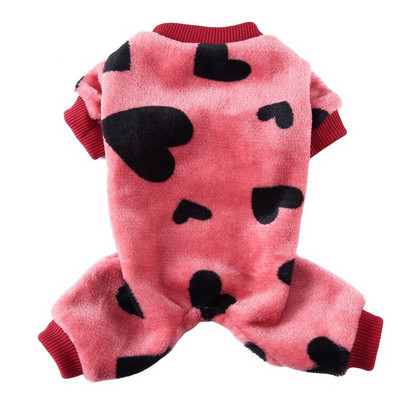 Koerte pidžaamad Talvised koerariided Prindi Soe Jumpsuits Mantel väikestele Koertele Kutsikas Koer Kass Chihuahua Pommeri riided Jumpsuits