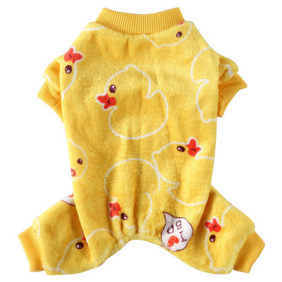 Koerte pidžaamad Talvised koerariided Prindi Soe Jumpsuits Mantel väikestele Koertele Kutsikas Koer Kass Chihuahua Pommeri riided Jumpsuits