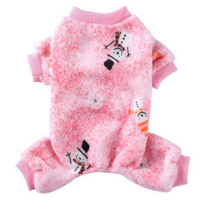 Koerte pidžaamad Talvised koerariided Prindi Soe Jumpsuits Mantel väikestele Koertele Kutsikas Koer Kass Chihuahua Pommeri riided Jumpsuits