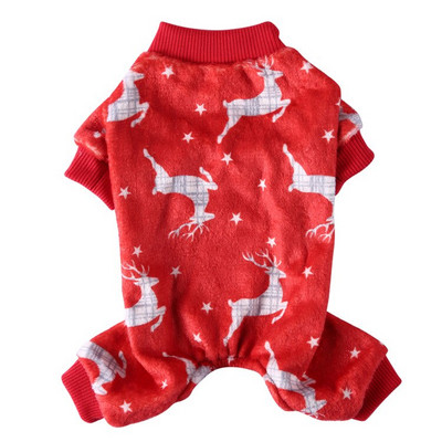 Koerte pidžaamad Talvised koerariided Prindi Soe Jumpsuits Mantel väikestele Koertele Kutsikas Koer Kass Chihuahua Pommeri riided Jumpsuits