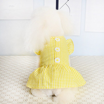 Little Daisy Flower Pet Summer Dress Сладка рокля на принцеса Party Birthday Pet Vest Дрехи за малки и средни кучета Дрехи за кученца