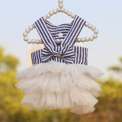 Пролет и лято Сладко домашно куче Теди Бишон Померанско куче Котка Раирани тиранти Мрежеста пола Рокля за малко куче