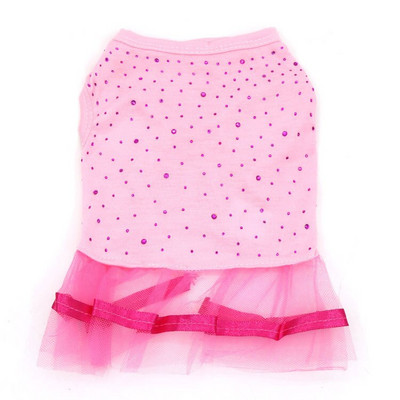 Oblečenie pre psov, koruna, čipkovaná sukňa, písmeno, bling, teddy, jar, jeseň, pre malé a stredné dievčatá, šteňa, domáce zvieratá, módne potreby