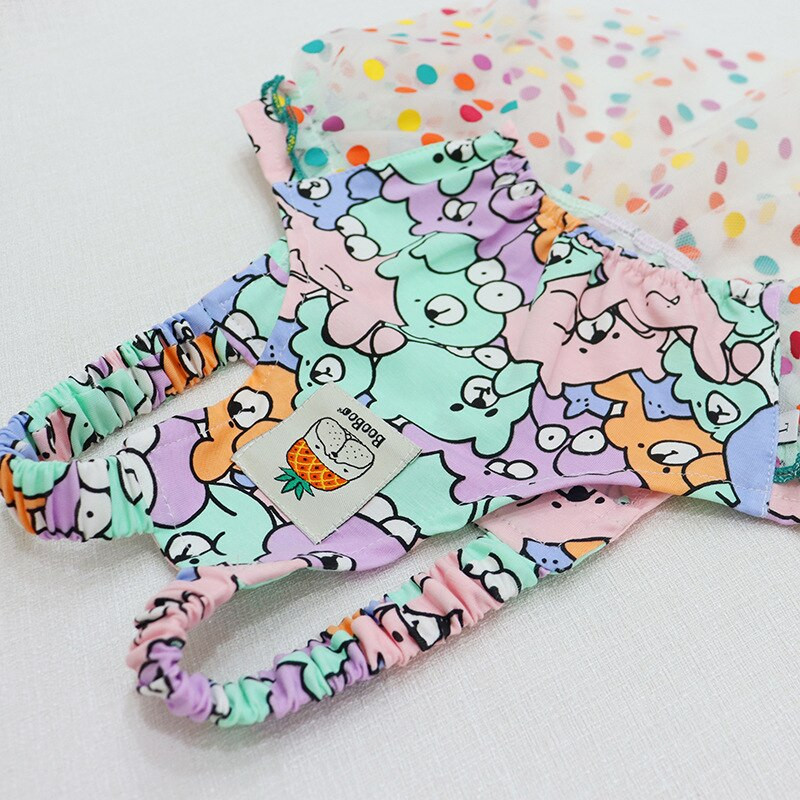 Šuns Princesės Drabužiai Mieli Korėjos Meškiuko Spaudiniai Naminio šuns Suknelė Prancūzų Buldogo Sijonas Kawaii Šuniuko Drabužiai Mergaitės Kostiumas Pet Mopso Apranga