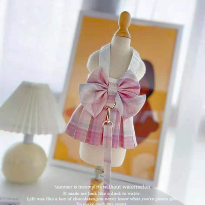 Armas lemmikloomakoera kassi rakmete seelik jalutusrihmaga Armsad kassid Printsessi riided Kutsika Koera JK Kleit Armas koerariietus juhtnööriga