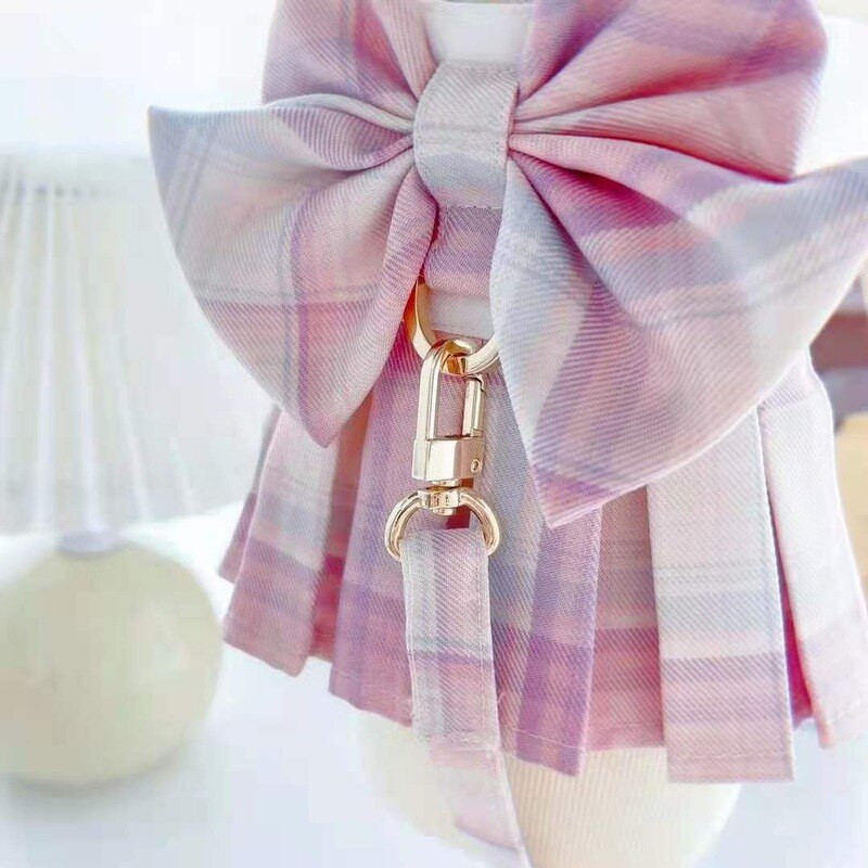 Armas lemmikloomakoera kassi rakmete seelik jalutusrihmaga Armsad kassid Printsessi riided Kutsika Koera JK Kleit Armas koerariietus juhtnööriga