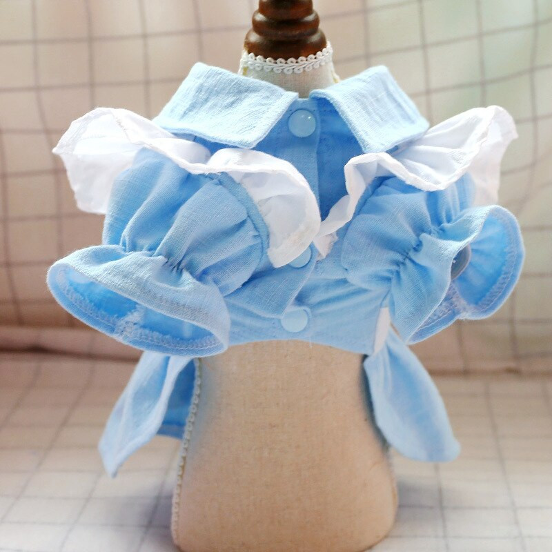 Roztomilá sukňa pre psa s kvetinovým vzorom, oblečenie pre šteniatka, jar, jeseň, malé psy, dievčatká, princezná, sukne, festival, outdoorové oblečenie pre plyšového pudla