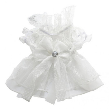 Φούστα για κατοικίδια Unisex Νυφικό για κατοικίδια Ρούχα για κατοικίδια που δεν συρρικνώνονται Lovely Puppy Wedding Fluffy φόρεμα