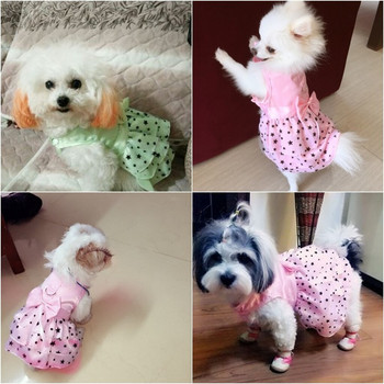 Ανοιξιάτικα καλοκαιρινά λουριά για σκύλους Φόρεμα για κατοικίδια Πριγκίπισσα Ρούχα για σκύλους Ρούχα για κουτάβια γάτα 5 Χρώματα XXS - XL
