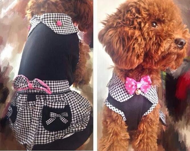 Jarné letné postroje pre psov, šaty, princeznovské šaty, oblečenie pre psy, mačky, šteniatka, sukne, 5 farieb, XXS - XL