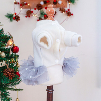 Χριστουγεννιάτικο φόρεμα για σκύλους 2022 Νέο φόρεμα για κατοικίδια Χριστουγεννιάτικο φόρεμα για σκύλους φθινόπωρο και χειμώνα Χριστούγεννα Πρωτοχρονιά Ζεστό φόρεμα για σκύλους Χριστουγεννιάτικο φόρεμα χιονάνθρωπος κουτάβι