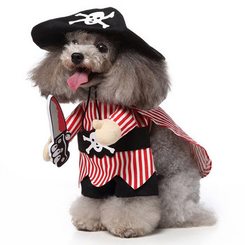 Cosplay Dog Suit Cat Funny Panda Rabbit Mercenary Killer Coon Pirate Cowboy Standing Dress Up Ρούχα για μικρό κουτάβι γατάκι για κατοικίδια