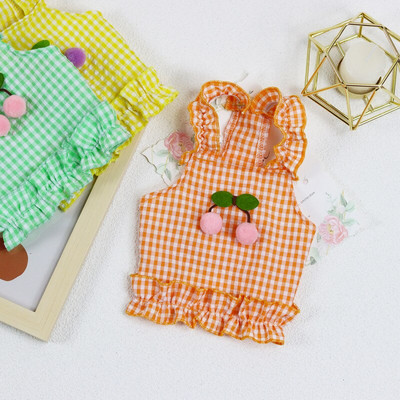 Chihuahua riided Kassikleit Suvine Koerariietus Seelik Kutsika Koerte Kostüümid Yorkshire Pomeranian Shih Tzu Malta lemmikloomade rõivad XS