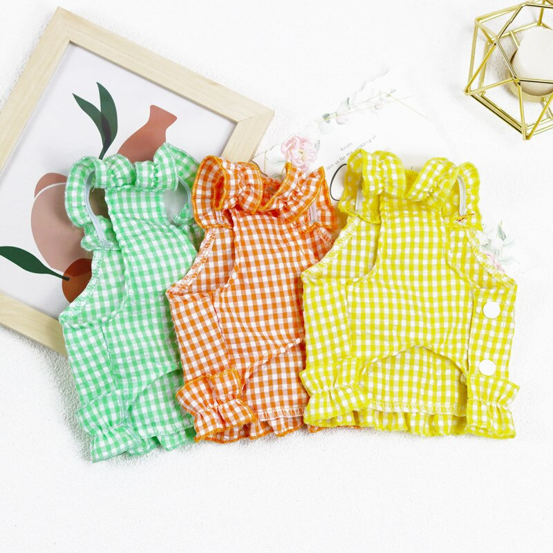 Chihuahua riided Kassikleit Suvine Koerariietus Seelik Kutsika Koerte Kostüümid Yorkshire Pomeranian Shih Tzu Malta lemmikloomade rõivad XS