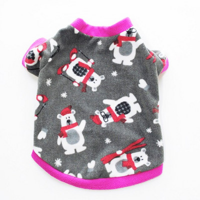 Šilti vilnos drabužiai naminiams gyvūnėliams šunims Mieli kalėdiniai paltai naminiams gyvūnėliams šuniukų šuniukų marškinėliai striukė Prancūzų buldogo megztinis Kamufliažiniai šunų drabužiai