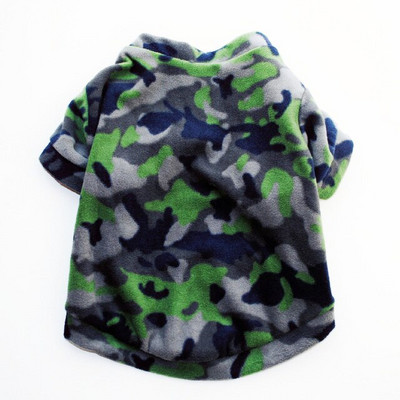 Šilti vilnos drabužiai naminiams gyvūnėliams šunims Mieli kalėdiniai paltai naminiams gyvūnėliams šuniukų šuniukų marškinėliai striukė Prancūzų buldogo megztinis Kamufliažiniai šunų drabužiai
