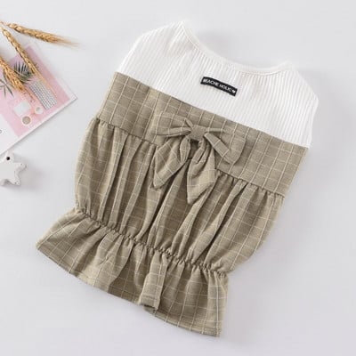 Módne šaty pre psov s francúzskou princeznou, sukňa, oblečenie pre francúzskeho buldočka, kawaii kockované, s mašľou, oblečenie pre bradáče, psy, domáce zvieratá, kostým