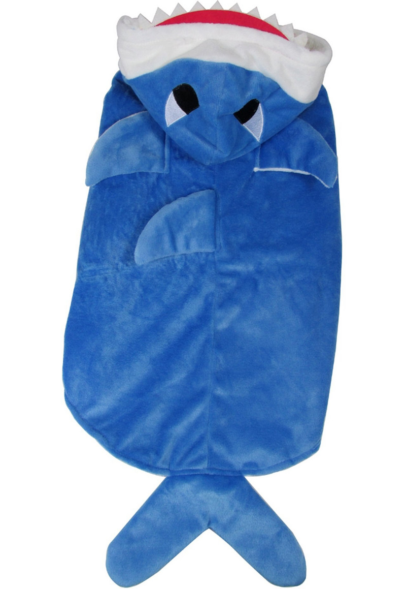 Kutya macska cápa jelmezek kisállat Halloween karácsonyi cosplay ruha nagy kisállat cápa jelmez állat gyapjú kapucnis pulóver meleg ruhák ruhák