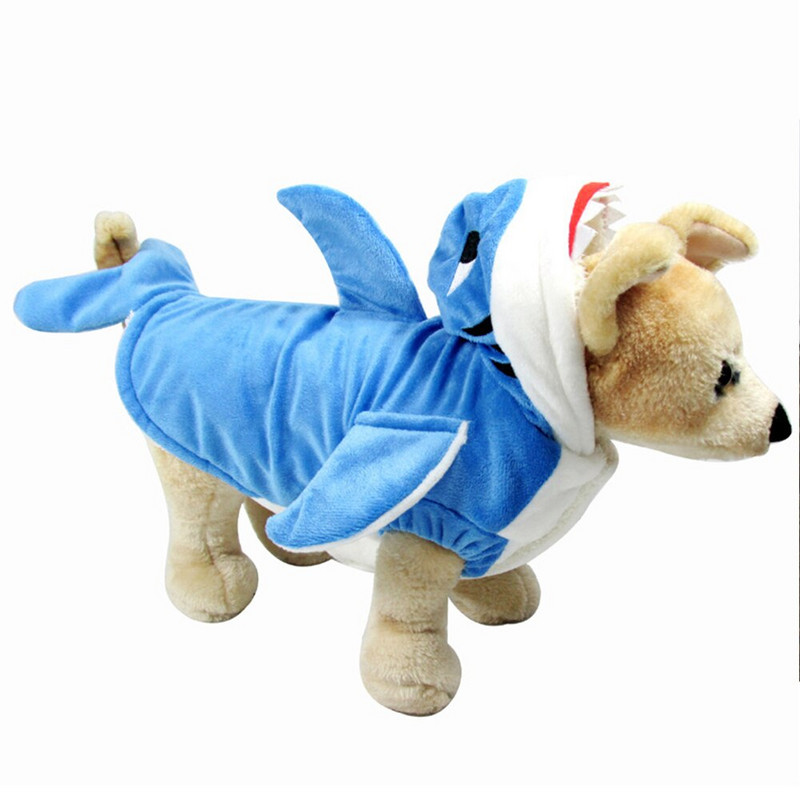 Kutya macska cápa jelmezek kisállat Halloween karácsonyi cosplay ruha nagy kisállat cápa jelmez állat gyapjú kapucnis pulóver meleg ruhák ruhák