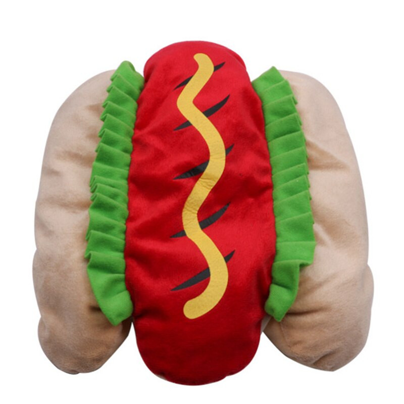 [Costume pentru animale de companie MPK] Costum de pisică Hotdog Sandwich, Burgerul de pisică, Costum amuzant pentru pisoi, pisici și câini de talie mică