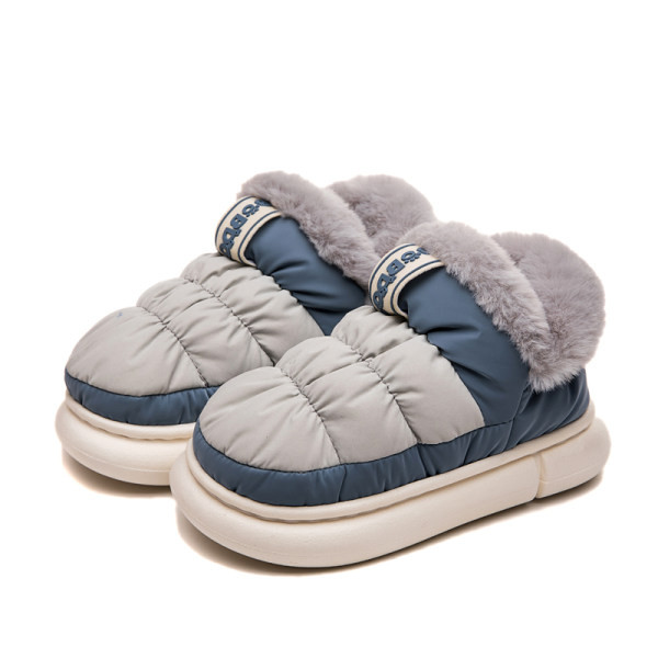 Textilné domáce papuče s teplou podšívkou a nápisom