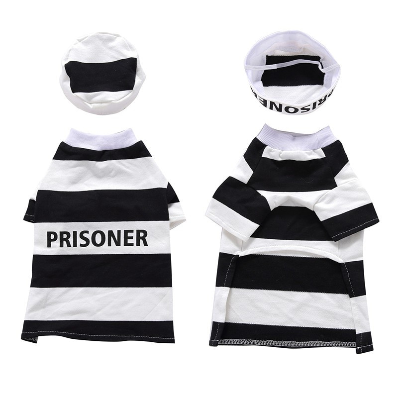 Haine pentru câini de Halloween Costum câine câine închisoare cu pălărie Colecții de costume Holy Hound Dog Costume Haine pentru animale de companie