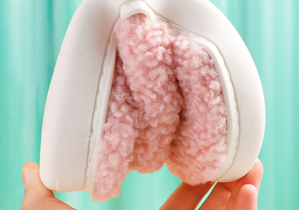 Detské papuče pre dievčatá - s nápisom