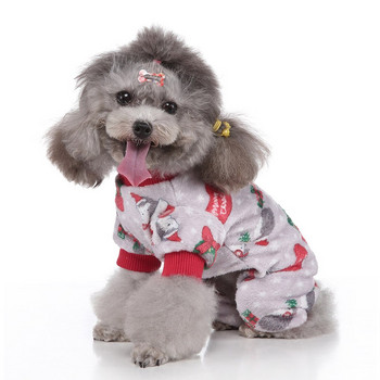 1 τμχ Ρούχα για σκύλους Χριστουγεννιάτικο πουλόβερ με κουκούλα Χριστουγεννιάτικο φόρεμα φόρεμα κουτάβι χειμώνα ζεστό για μικρά μεγάλα σκυλιά Γάτες Ρούχα που πλένονται κατοικίδια