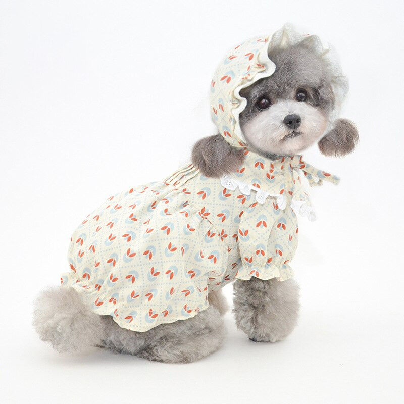 Letné šaty pre psov, klobúk, roztomilé oblečenie pre mačky, sukňa, klobúk proti slnku pre dievčatá, oblečenie pre psov, šaty, yorkshirský pomeranský bulteriér, bišonský pudel, maltézsky bulteriér, kostýmy