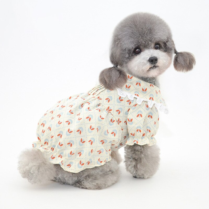 Letné šaty pre psov, klobúk, roztomilé oblečenie pre mačky, sukňa, klobúk proti slnku pre dievčatá, oblečenie pre psov, šaty, yorkshirský pomeranský bulteriér, bišonský pudel, maltézsky bulteriér, kostýmy