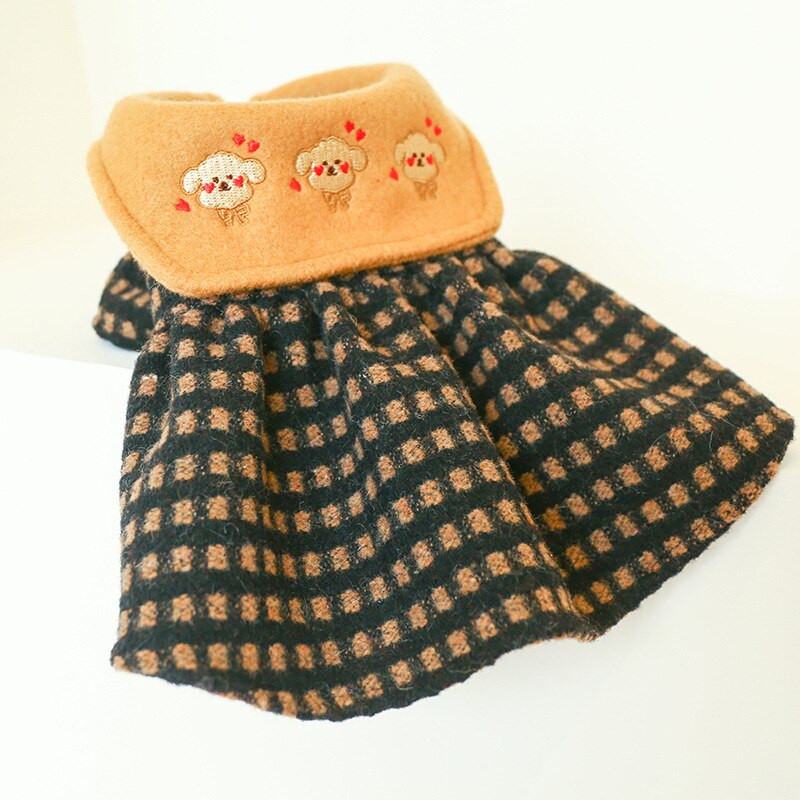 Φθινοπωρινά και χειμερινά ρούχα για κατοικίδια Χαριτωμένα φούστες για σκύλους γάτας Καρό φορέματα για σκύλους Puppy ρούχα Ρούχα για σκύλους για μικρά σκυλιά κορίτσι