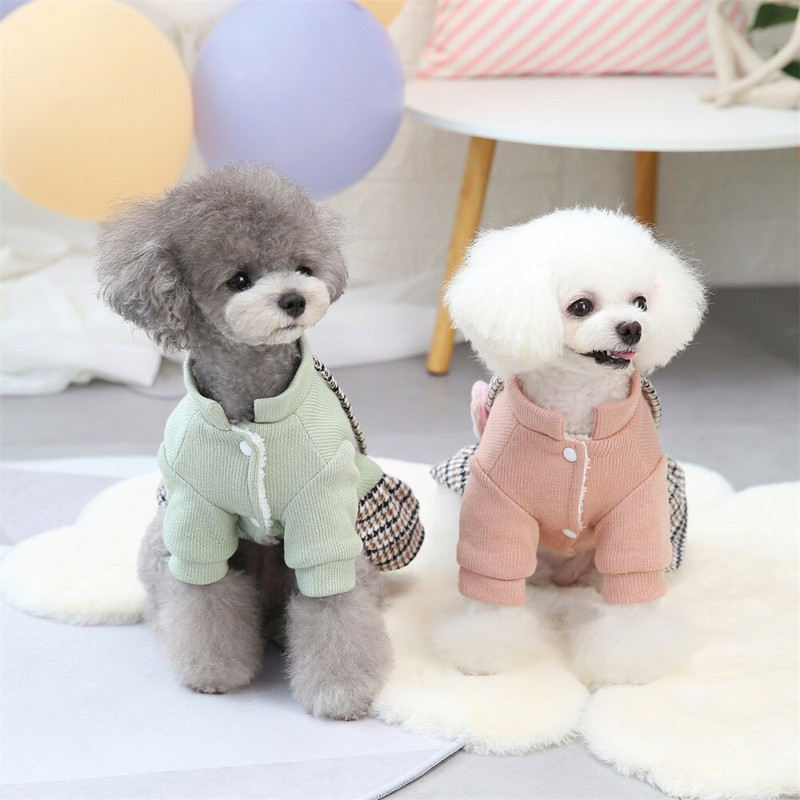 Lemmiklooma soe kleit koerte talvepaksusega printsessi seelikukleit väikestele koertele lemmikloomade riided