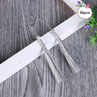 30/50 tk Polüester Kuld/hõbe siidist tutid äärised DIY käsitöö kunst Kardinad Dekoor Ehted Aksessuaarid Võtmekott Tutid Ripats