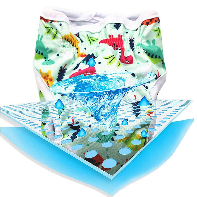 Pestavad emased koerte aluspüksid Cartoon Print Koera mähe füsioloogilised püksid sanitaar kutsikapüksid aluspesu 5 värvi koera kassi püksid