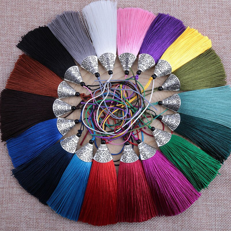 5 tk/pakend kalasuu kork Rippnöör siidist tutid Äärise õmblemine Bang Tutt Trim Võtmed meisterdamiseks kaunistavad kardinatarvikud