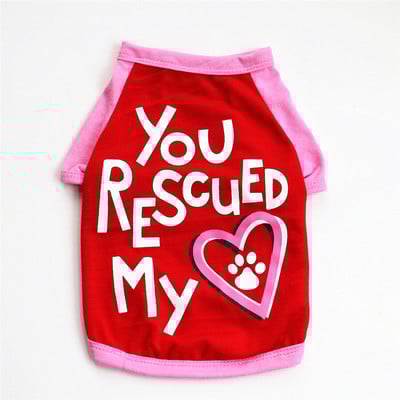 Koerariided väikestele koertele Armsad suvine trükitud lemmikloomade t-särk Kutsika Koera riided Lemmikloomakassi vest Puuvillane T-särk Mops Rõivad Kostüümid