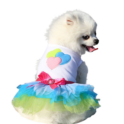 Pamučna princeza haljina za simpatičnog psa osim više veličina i godišnjih doba udobna za male ljupke pseće ljubimce