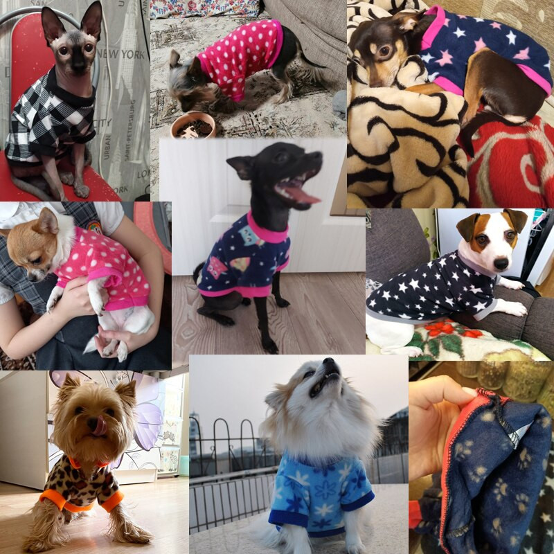 Drăguț haine din lână pentru animale de companie Tricou cald pentru câini Pulover Toamnă Iarnă Pisică groasă Blat Bulldog Costume Pug Jachetă pentru câini Chihuahua