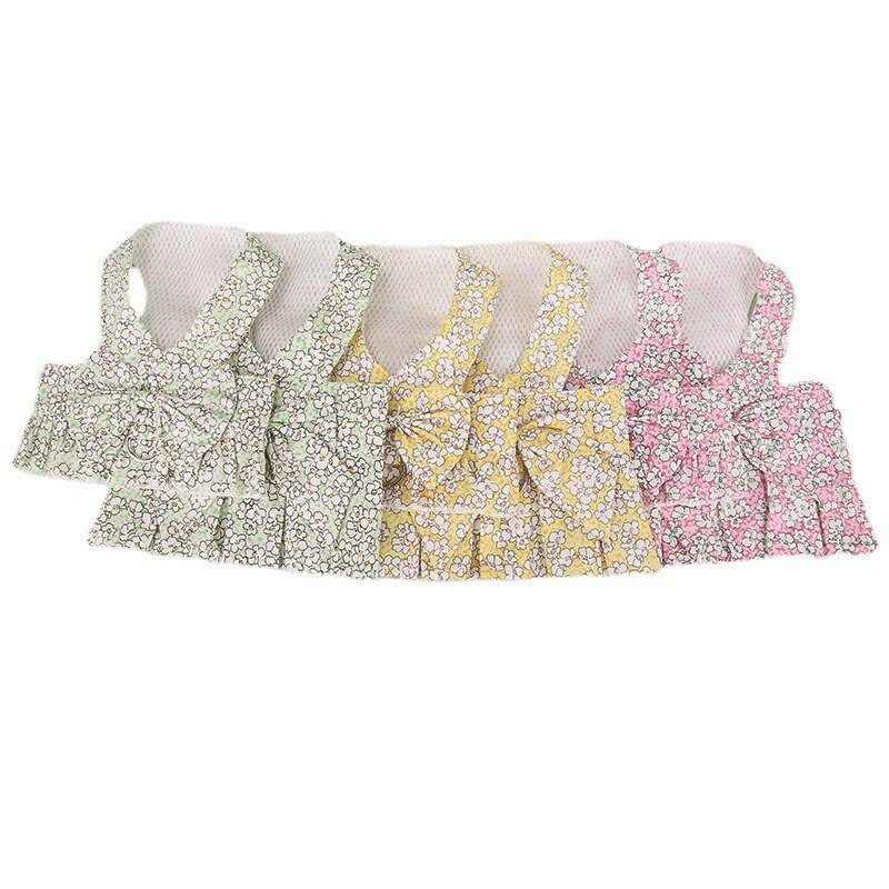 Лятна пола за кучета Нагръдник за домашни любимци с презрамка за гърди Рокля за кученца Стягащо въже Дрехи за малки кучета Нагръдник Жилетка Рокля на принцеса