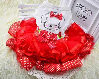 Naujas šunų sijonas pavasario ir vasaros rūbai šunims XS XXL šuniuko suknelė Teddy