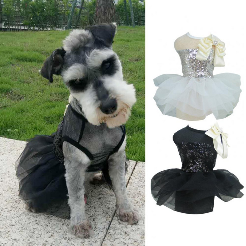 2 spalvos Geras šuniukas Blizgučiai Suknelė Naminių gyvūnėlių fotografija Rekvizitai Naminių gyvūnėlių drabužiai Akį traukiantys pavasariui