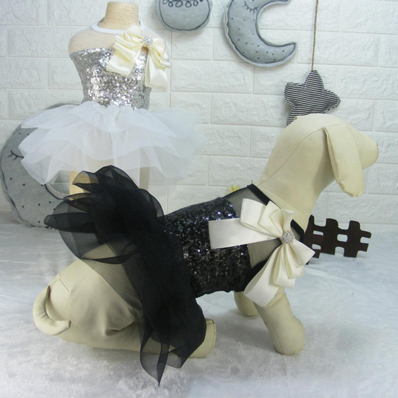 2 spalvos Geras šuniukas Blizgučiai Suknelė Naminių gyvūnėlių fotografija Rekvizitai Naminių gyvūnėlių drabužiai Akį traukiantys pavasariui