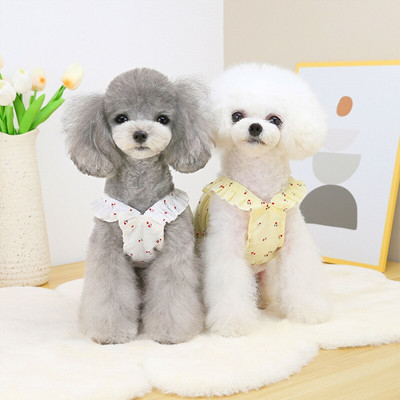 Дрехи за кучета за малки кучета 2022 Пролет Лято Рокля Облекло Домашно кученце Мода Сладко Теди Дизайн на костюми Рокля